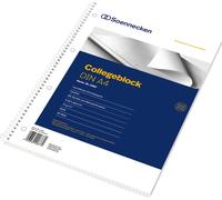 Soennecken Collegeblock 2362 DIN A4 perforé quadrillé 80feuilles blanc