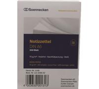 Soennecken Feuillets pour boîtes à fiches 1146 DIN A6 blanc 200 feuilles/paquet