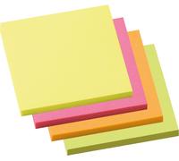 Soennecken papillons adhésifs 5836 75x75mm fluo 4x100feuilles 4 pcs/paquet