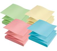 Soennecken papillons adhésifs oeco 5866 RC pliage en Z 75x75mm 100fls assortis. 12pcs.
