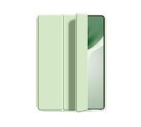 SOENS Étui for Tablette en Cuir PU, Support Intelligent Triple Pliable, adapté à Huawei Honor MagicPad2, 12.3 Pouces, 2024 ROD2-W09(Light Green)