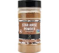 Soeos Poudre d'anis étoilé chinoise 74 g - Graines d'anis étoilé chinoises moulues - Épices séchées - Anis étoilé - Étoile d'anis étoilé - Certifié OGM - Idéal pour la pâtisserie et le thé - Anis