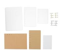 SOESFOUFU 1 kit de moule en résine époxy pour couverture de cahier (formats A7, A6 et A5) avec anneaux de reliure - Kit de bricolage pour la création de carnets et de journaux intimes.