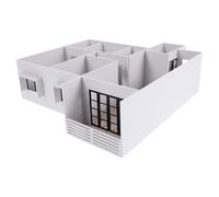 SOESFOUFU 1 Maquette de bâtiment 1:50 Maison résidentielle Moderne de Village assemblée, élément Architectural pour Diorama de réseau ferroviaire Miniature (Petit Appartement H)