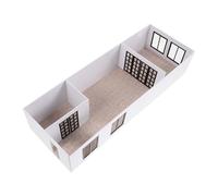 SOESFOUFU 1 Maquette de bâtiment 1:50 Maison résidentielle Moderne de Village, élément Architectural assemblé pour Diorama de réseau ferroviaire Miniature (Petit Appartement J)