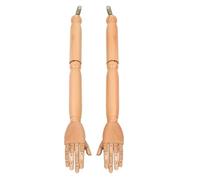 SOESFOUFU 1 Paire de Bras de Mannequin en Bois : Bras articulé Flexible en Bois pour Femme, présentoir de Mannequin, pièces de Rechange articulées Mobiles