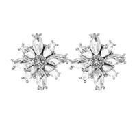 SOESFOUFU 1 paire de couvre-boutons en forme de fleur de cristal : boutons décoratifs pour la couture et la confection de vêtements. Décoration pour col de chemise.