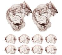 SOESFOUFU 10 Filets à Chignon en Maille Polyester, Haute Élasticité, Maintien pour Cheveux Fins ou Épais, Design Simple et Élégant, pour Infirmières et Occasions Formelles