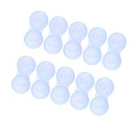 SOESFOUFU 10 pièces Boîte à Lentilles de Contact Étanche Double Cadre Rangement Compact pour Lentilles Gauche et Droite pour Maison Voyage et Usage