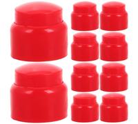 SOESFOUFU 10pcs Capuchons de Protection pour Écrous M8 en Plastique Rouge, Protège Vis et Boulons, Améliore la Sécurité en Électronique et Machines