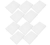 SOESFOUFU 10pcs Grilles de Refroidissement Rectangulaires en Acier Inoxydable Résistantes la Chaleur pour Cuisson Extérieure et Répartition Uniforme Chaleur