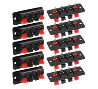 SOESFOUFU 10pièces Connecteurs de Fils pour Haut-Parleur à Positions Bornier de Raccordement Rapide pour Câbles Audio et LED Connectique Électrique et Facile à Installer