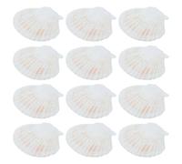 SOESFOUFU 12 Grandes coquilles Saint- - Coquillages naturels de Plage pour la décoration intérieure, étagère, Centre de Table - Plat de Cuisson pour la Cuisine 3,9-4,7''