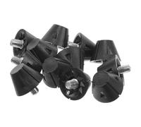 SOESFOUFU 12 Pièces Pointes de Piste TPU Noires Remplaçables | Clous Forme Aiguille, Lot, Stabilité Accrue, pour Pistes Athlétiques et Entraînement Extérieur