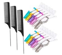SOESFOUFU 1ensemble Set De Peignes Et Clips Antistatiques Pour Coiffure Peignes Et Clips Alligator Pour Salon De Coiffure Et Usage Personnel
