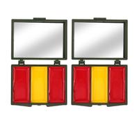 SOESFOUFU 2 boîtes de maquillage pour le visage sur le thème du football - Style drapeau espagnol pour les jours de match - Maquillage pour le contour des yeux (3 couleurs) - Art corporel pour