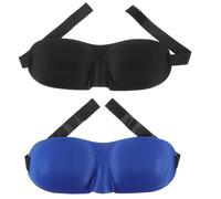 SOESFOUFU 2 pièces Masques de Sommeil pour Adultes Masque de Nuit Confortable et Ajustable Accessoires de Voyage pour Sommeil Réparateur