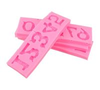 SOESFOUFU 2 Pièces Moule à Chiffres en Relief 3d en Silicone Réutilisable pour Décoration de Gâteau Anniversaire DIY Motifs Clairs et Précis pour Pâtisserie Créative