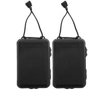 SOESFOUFU 2 Pièces Organisateur de Rangement pour Pointes de Flèches en PE Noir avec Structure de Précision, Boîte à Flèches Portable pour Compétition et Chasse, Identification Rapide