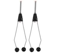 SOESFOUFU 2 Pièces Outil de Pêche à Mouche Bobine Guide-Fil en Céramique | Acier Inoxydable, Tube et Insert Céramique, Léger et Portable, pour Montage Précis en Voyage