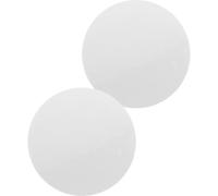 SOESFOUFU 2 Pièces Pierre Thermale de Massage Chauffante Blanche en Sel Légère et Portable Compatible Huiles Essentielles pour Massage du Cou Épaules à Domicile Bureau