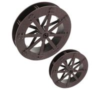 SOESFOUFU 2 Pièces Roue de Fontaine Décorative en Plastique | Accessoire Léger, Circulation D’eau Économe, Usage Diy, pour Décor de Bureau et Scène Aquatique
