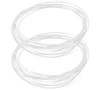 SOESFOUFU 2 rouleaux de fil de réparation de lunettes en forme de T - Intercalaires de verres transparents - Bande de nylon haute tension de 5 m x 0,9 mm pour montures demi-cer s et accessoires
