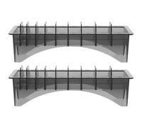 SOESFOUFU 2 Supports pour Sabots de Tondeuse - Boîte de Rangement à 10 emplacements pour Peignes de Guidage - Organisateur Professionnel pour Peignes de Guidage - Mallette pour Accessoires de
