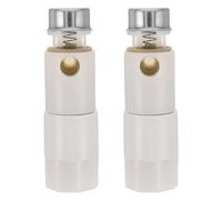 SOESFOUFU 2 vis de fixation pour charnières de siège de toilette, 8,2 cm (3,23 po), en acier inoxydable et plastique, fixation supérieure, corrige le siège de toilette qui bouge, remplace les