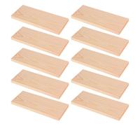 SOESFOUFU 20 blocs de bois pour loisirs créatifs - Planches de pin brut de 10 x 4 x 0,5 cm - Planches rectangulaires pour projets de bricolage, arts et artisanat, peinture, pyrogravure et sculpture