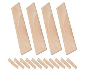 SOESFOUFU 20 blocs de bois pour loisirs créatifs - Planches de pin brut de 20,3 x 4,1 x 0,5 cm - Planches rectangulaires pour projets de bricolage, arts et artisanat, peinture, pyrogravure et