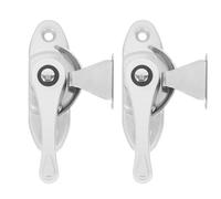 SOESFOUFU 2ensembles Serrure Crochet Inox Verrou Sécurité Coulissant pour Portes et Fenêtres Blocage Fiable sans Outil pour Bois Aluminium Plastique