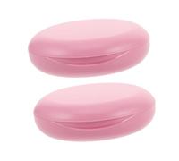 SOESFOUFU 2pcs Étui de Rangement pour Appareil Dentaire avec Miroir, Boîte de Stockage pour Prothèses Dentaires, Protection Anti-poussière, Plastique Transparent, Portable pour Voyage