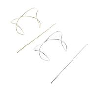 SOESFOUFU 2pcs Manchettes pour Chignon en Alliage Métallique Vintage, Design Irrégulier Élégant et Facile à Porter, Accessoires de Coiffure pour Mariages et Danses