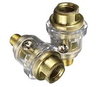 SOESFOUFU 2pcs Mini Graisseur Pneumatique 1/4 Pouce en Aluminium pour Compresseur à Air, Lubrification Automatique, Accessoire Performant pour Outils Pneumatiques