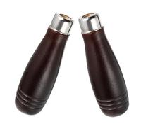 SOESFOUFU 2pcs Poignées en Bois Marron Collier en Fer, Design Multifonctionnel et Prise Confortable, Travail du Bois Travail du Métal