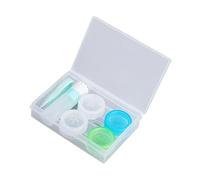 SOESFOUFU 2pièce Étui à Lentilles De avec Boîte De Rangement Double Et Outils De Port Couleur Verte Compatible avec Toutes Les Marques