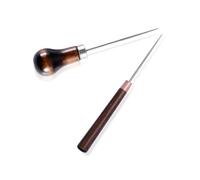 SOESFOUFU 2pièces Alène de Couture Bois Manche Ergonomique Poinçon de Cuir pour Réparation Chaussures Accessoires de Couture DIY