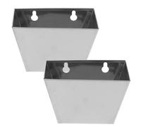 SOESFOUFU 2pièces Ouvre-bouteille Mural Inox avec Récupérateur de Capsules pour Bar Maison Support de Rangement Bière Design Moderne Lot de Facile à Installer
