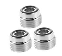 SOESFOUFU 3 Pièces Adaptateur de Valve Supporte en Cuivre Argenté Résistant à Corrosion Din vers Yoke pour Bouteille de Plongée pour Expéditions et Voyages