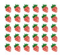 SOESFOUFU 30 Breloques Fraise pour Ongles en Résine, Décoration Nail Art Fruits, Accessoires Manucure Diy, 30 Pièces pour Charme D'ongles Femmes, Ornement Nail Art Fraise, pour Décoration