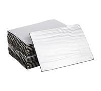 SOESFOUFU 30 pièces de matériaux d'insonorisation thermique pour voitures : tapis d'isolation thermique automobile - panneaux d'insonorisation pour capot moteur et habitacle 25 x 18 cm /