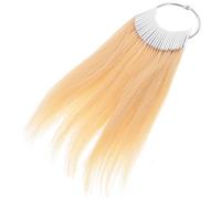SOESFOUFU 30 Pièces De Test De Cheveux, Fournitures De Salon De Coiffure, Cheveux Humains En Vrac, Fournitures De Cosmétologie, Échantillon De Test De Couleur De Cheveux, Anneau