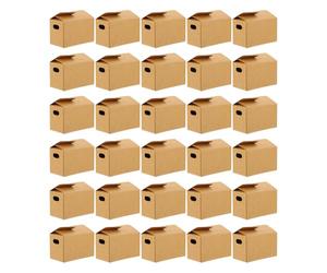 SOESFOUFU 30 Pièces Mini Boîtes D'expédition en Papier Kraft Marron pour Bijoux et Petits Souvenirs, Pliables avec Design Rectangulaire, pour Présents D'anniversaire
