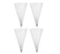 SOESFOUFU 4 Armatures Vierges pour éventails pliants, Squelette d'éventail à Monter soi-même, pièces Transparentes d'artisanat Japonais, décorations pour Mariages et fêtes.