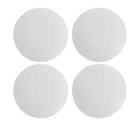 SOESFOUFU 4 Bases de Chapeau Bibi - Base Ronde de 17 cm pour la chapellerie féminine - Accessoire de création de Chapeaux à Faire soi-même pour Les goûters, Mariages et fêtes (Blanc)