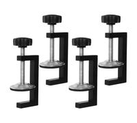 SOESFOUFU 4 Clips Serrage-Joints G en Alliage D'aluminium et Acier Carbone, Prise Stable, Ouverture 10-57 Mm, pour Meubles Modulaires et Fauteuils en Osier, Usage Menuiserie et Mobilier