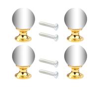 SOESFOUFU 4 ensembles Boutons de Tiroir Cristal Poignées de Meuble Verre Mon Boutons de Commode et Armoire Design Élégant Accessoire et Résistant Corrosion pour Salle et Cuisine