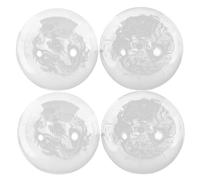 SOESFOUFU 4 Pièces Boules de Massage Baoding Dragon Chinois Transparentes pour Exercice Main Relaxation Renforcement et Rééducation
