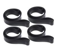 SOESFOUFU 4 Pièces Sangle Élastique en Silicone Noire pour Chaise de Plage